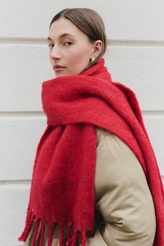 LR-SINUS 1 Scarf Röd