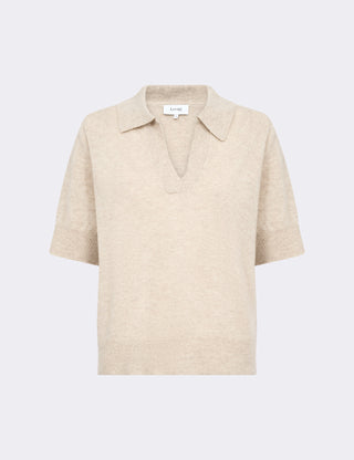 LR-ELOISE 18 Pullover Ljus sand