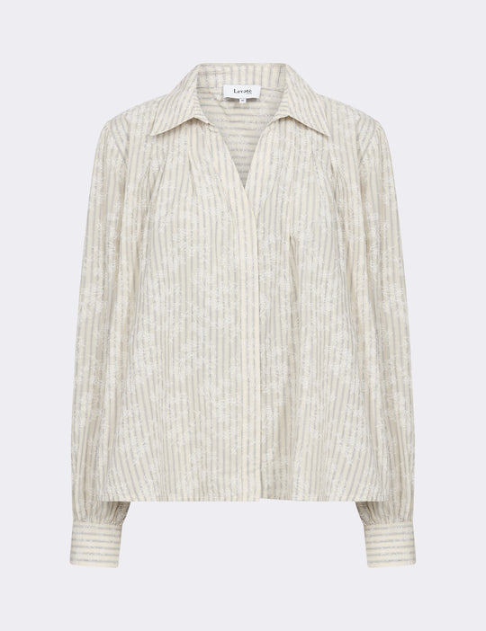 LR-PERCY 1 Skjorta Cream
