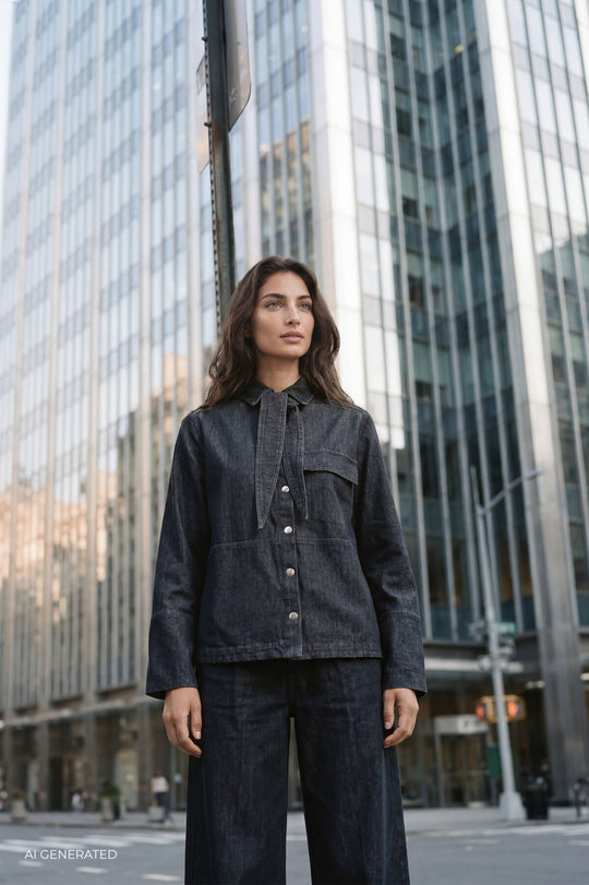 LR-TITUS 2 Skjorta Ljus denim