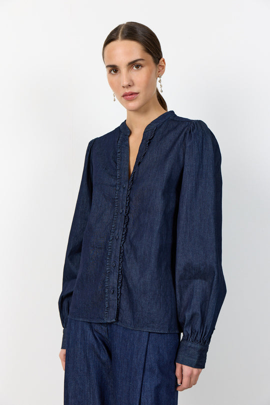 LR-PIETTA 2 Skjorta mörkblå