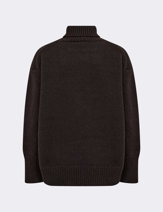 LR-PERLE 3 Pullover Mörkbrun