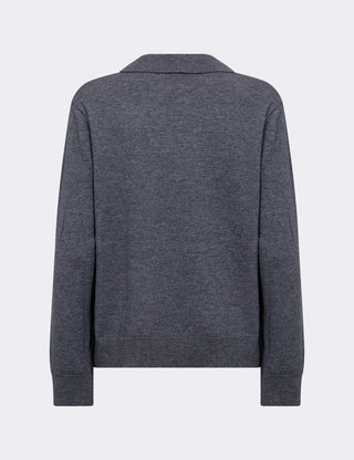 LR-ISMAILA 9 Pullover Mörkgrå