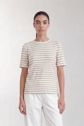 LR-NEDDIE 1 T-shirt Sand