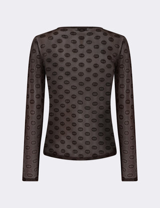 LR-TELA AOP 1 T-shirt Mörkbrun