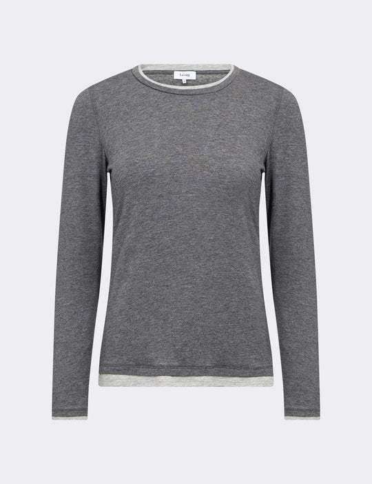 LR-JOSEPHINE 5 T-shirt Mörkgrå