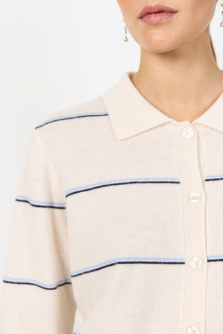 LR-ISMAILA 17 Cardigan Ljusgrått