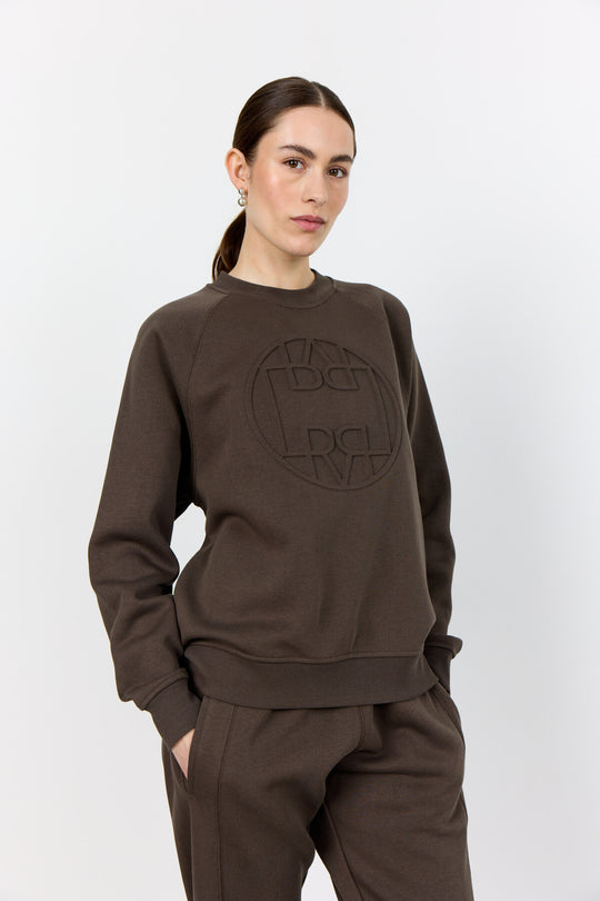 LR-NUKA 11 Sweatshirt Mörkbrun