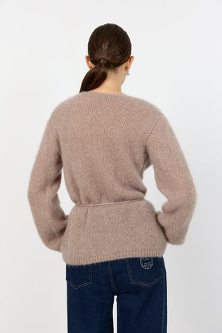 LR-NOREEN 7 Cardigan Ljusbrun