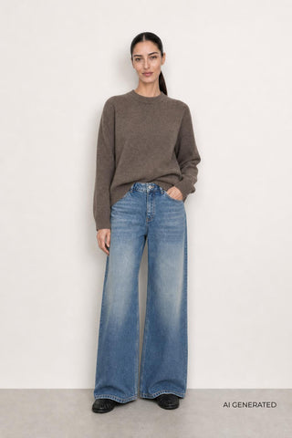LR-ELOISE 2 Pullover Mörkbrun