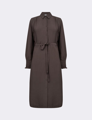 LR-NIKKI 2 Klänning Mörkbrun