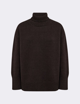 LR-PERLE 3 Pullover Mörkbrun