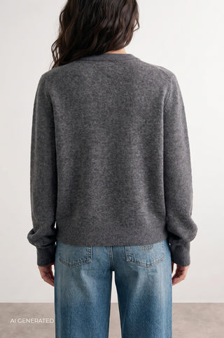 LR-ELOISE 2 Pullover Mörkgrå