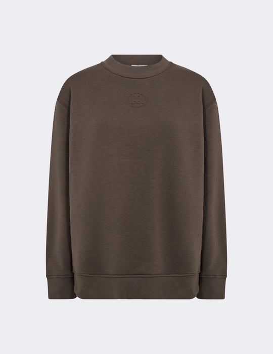LR-NUKA 12 Sweatshirt Mörkbrun