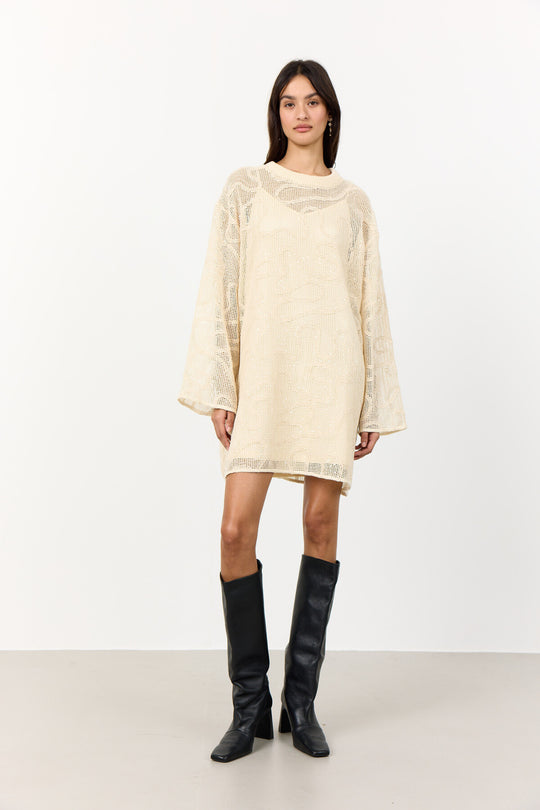 LR-MANGIA 1 Klänning Cream