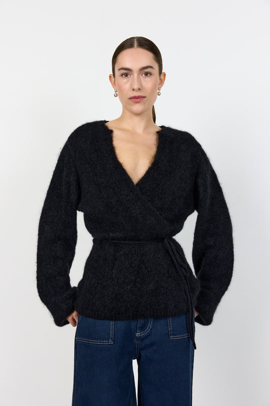 LR-NOREEN 7 Cardigan Svart