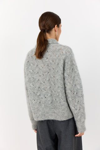 LR-NIVA 1 Pullover Ljusgrått