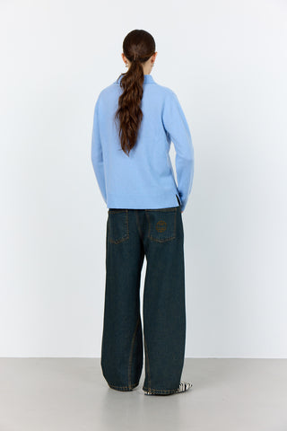 LR-ELOISE 5 Pullover Ljusblå