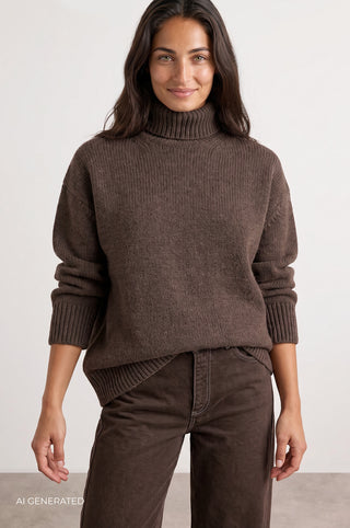 LR-PERLE 3 Pullover Brün