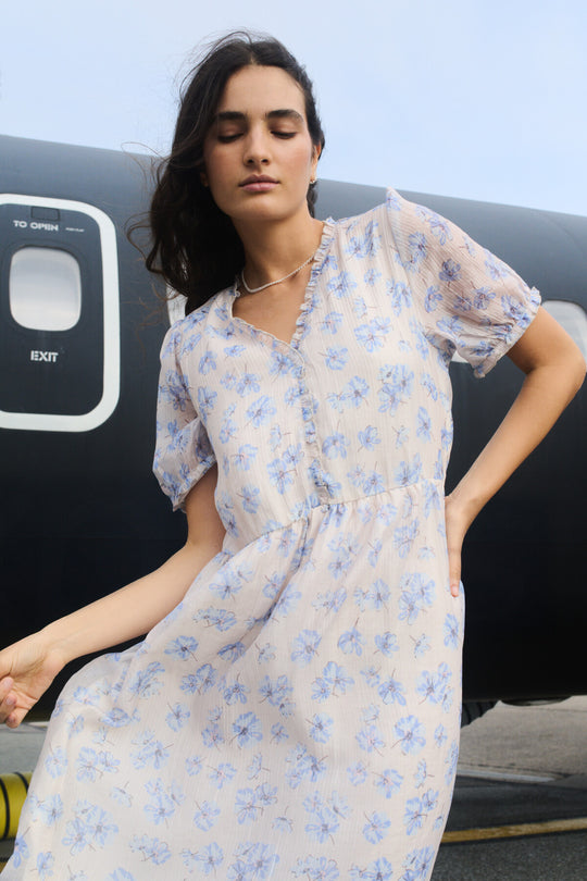 LR-RAVINA 1 Klänning Ljus sand