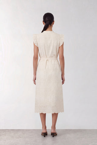LR-ROSALINA 3 Klänning Off white