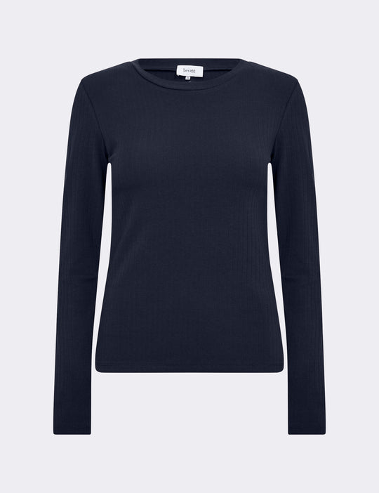LR-NEDDIE 4 T-shirt mörkblå