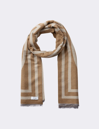 LR-HARTLEY 1 Scarf Ljusbrun