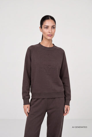 LR-NUKA 11 Sweatshirt Mörkbrun