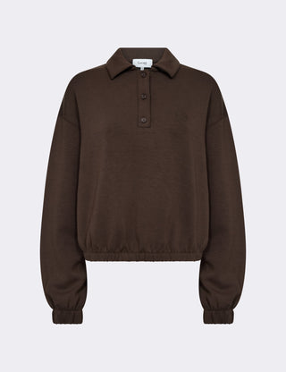 LR-EZRA 9 Sweatshirt Mörkbrun