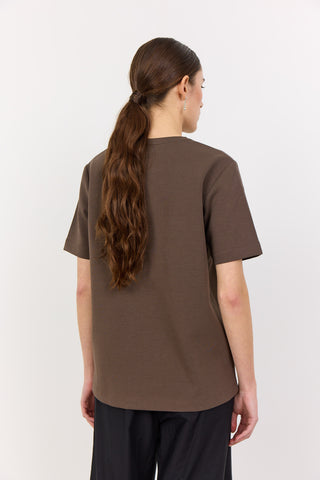 LR-KIS 1 T-shirt Mörkbrun