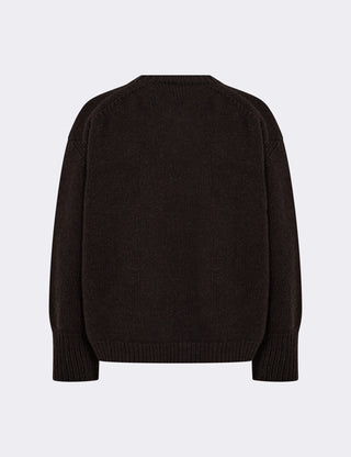 LR-PERLE 1 Pullover Mörkbrun