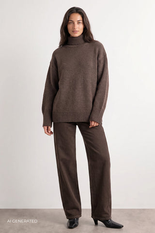LR-PERLE 3 Pullover Brün