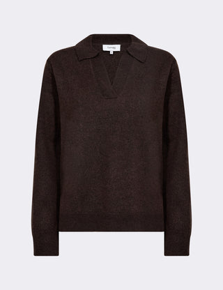 LR-ISMAILA 9 Pullover Mörkbrun