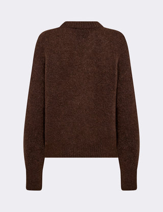 LR-NOREEN 1 Pullover Mörkbrun