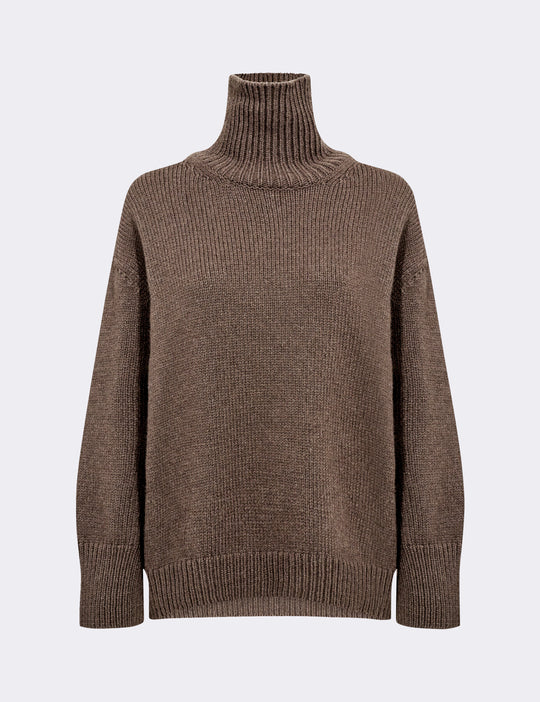 LR-PERLE 3 Pullover Ljusbrun