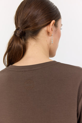 LR-KIS 1 T-shirt Mörkbrun