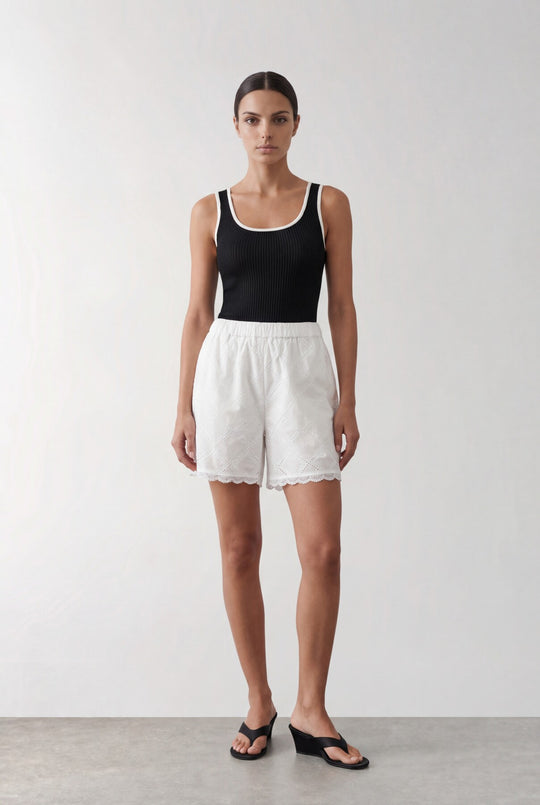 LR-ROW 3 Shorts Off white