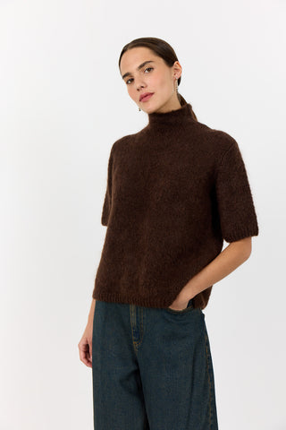 LR-NOREEN 6 Pullover Mörkbrun
