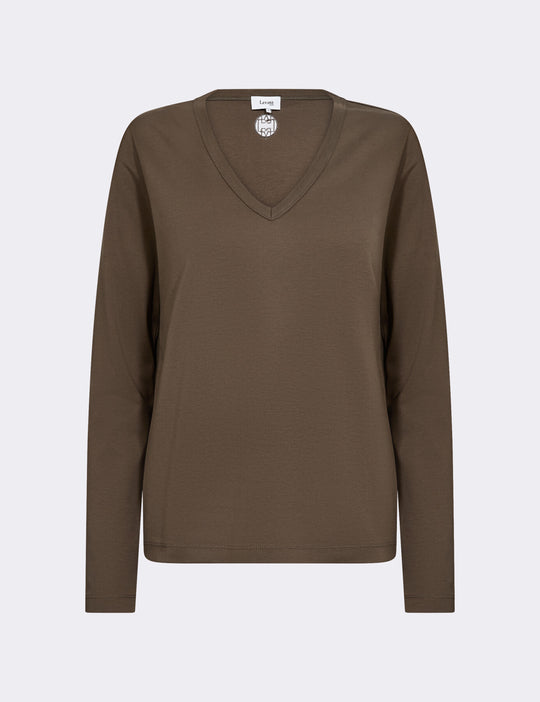 LR-PALOMA 8 T-shirt Mörkbrun