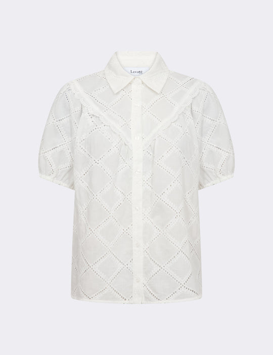 LR-ROW 2 Skjorta Off white