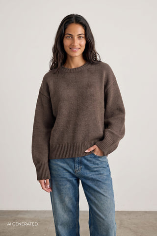 LR-PERLE 1 Pullover Brün