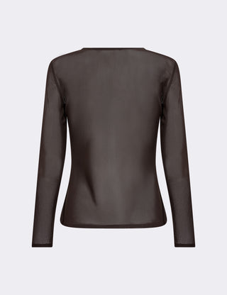 LR-TELA 1 T-shirt Mörkbrun