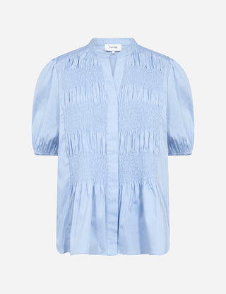 LR-ISLA SOLID 137 Skjorta Ljusblå