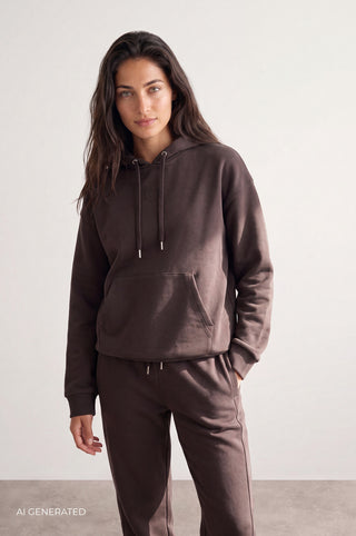 LR-NUKA 21 Sweatshirt Mörkbrun