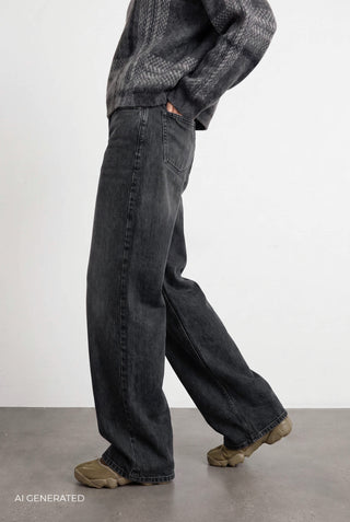 BL-AIDE 1 Jeans Mörkgrå