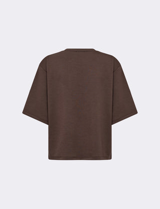 LR-EZRA 11 T-shirt Mörkbrun