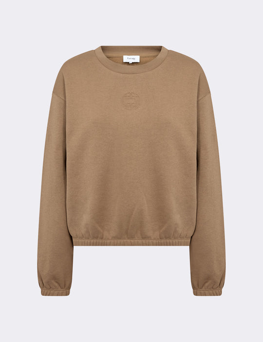 LR-NUKA 13 Sweatshirt Ljusbrun