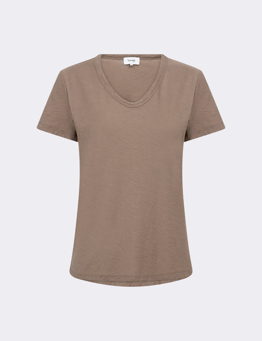 LR-ANY 2 T-shirt Ljusbrun