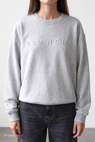 BL-ALESSIA ART 1 Sweatshirt Ljusgrått