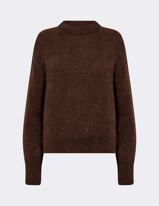 LR-NOREEN 1 Pullover Mörkbrun